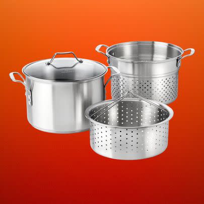 Central Exclusive 4 1/2 qt Stainless Steel Sauce Pan - 8Dia x 5 1/2H