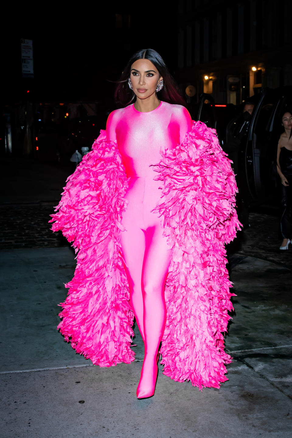 Kim Kardashian celebrates hosting ‘Saturday Night Live’ with an afterparty at Zero Bond in New York City. - Credit: @TheHapaBlonde / SplashNews.com