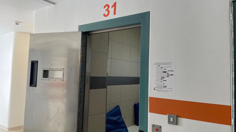The entryway to a cell