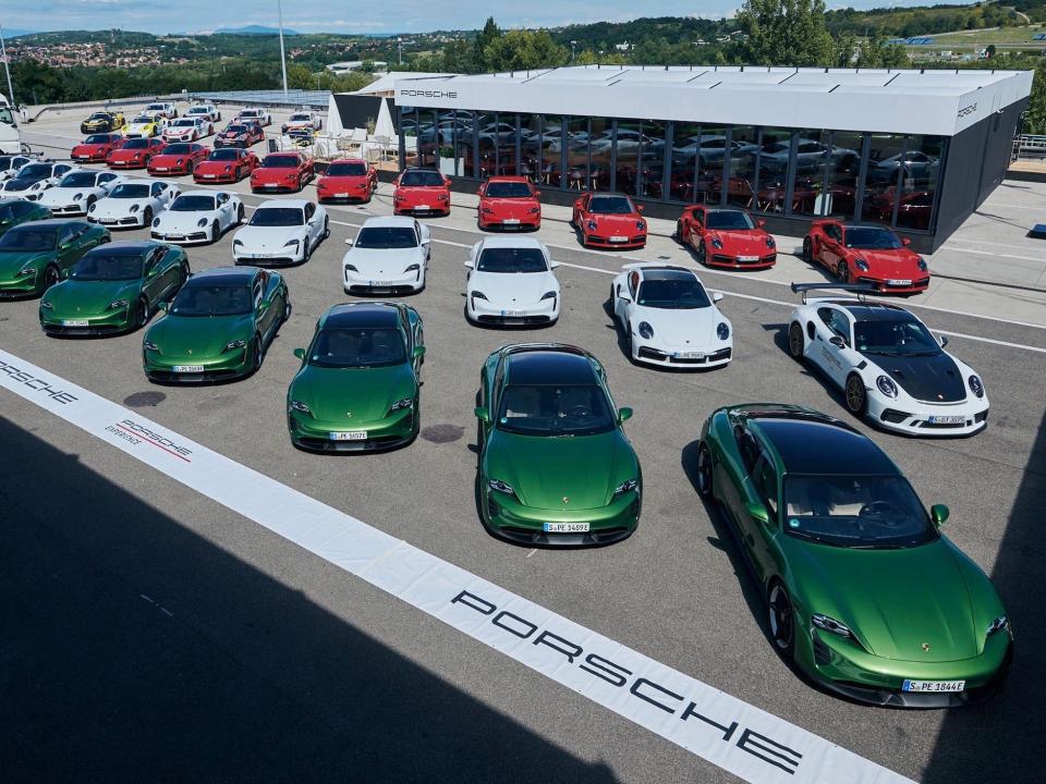 Porsche's mobile charging truck.