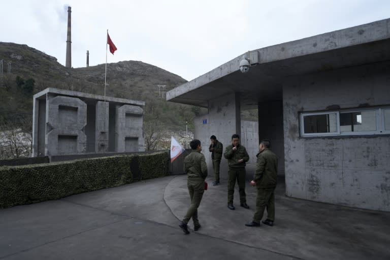 Surrounded by darkness and damp concrete, visitors to "816 Nuclear Military Engineering" installation are transported back to the Cold War