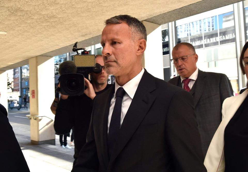 Ryan Giggs arrives at court (Steven Allen/PA) (PA Wire)