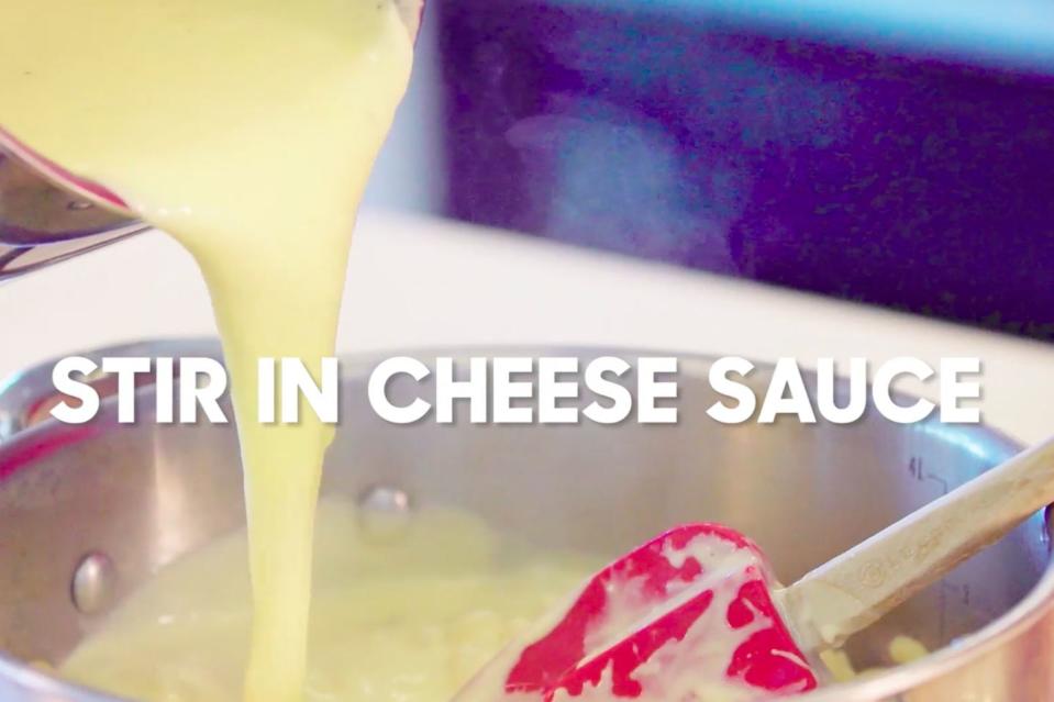 Step 5: Stir in Cheese Sauce