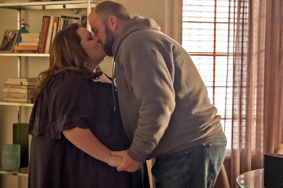 <p>Chrissy Metz as Kate and Chris Sullivan as Toby in NBC’s <i>This Is Us</i>.<br>(Photo by: Ron Batzdorff/NBC) </p>