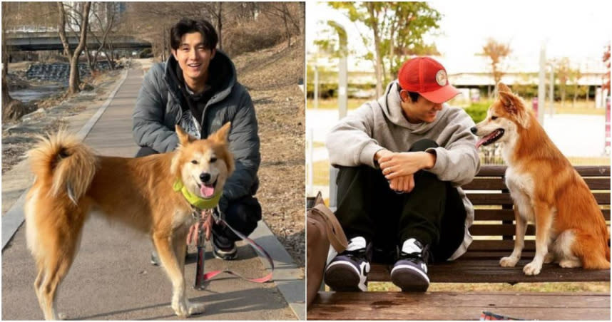 李己雨是演藝圈出了名的愛狗人士，他也領養了一隻愛犬Teddy。（圖／翻攝自Instagram／lee_kiwoo）