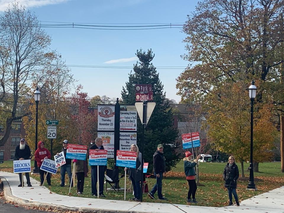 Campaigners are making one last-ditch effort to persuade voters before they head into the polling places