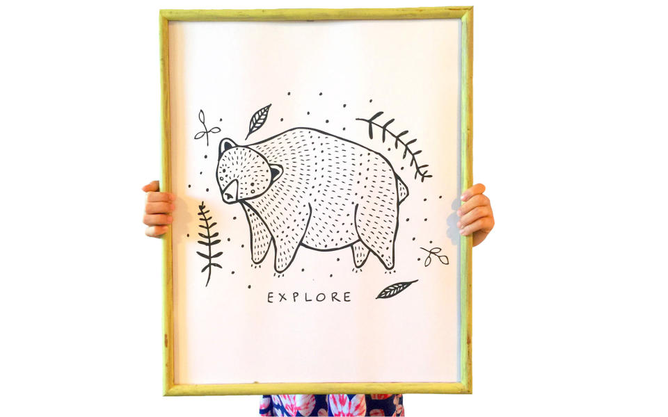 Explore Bear Art Print