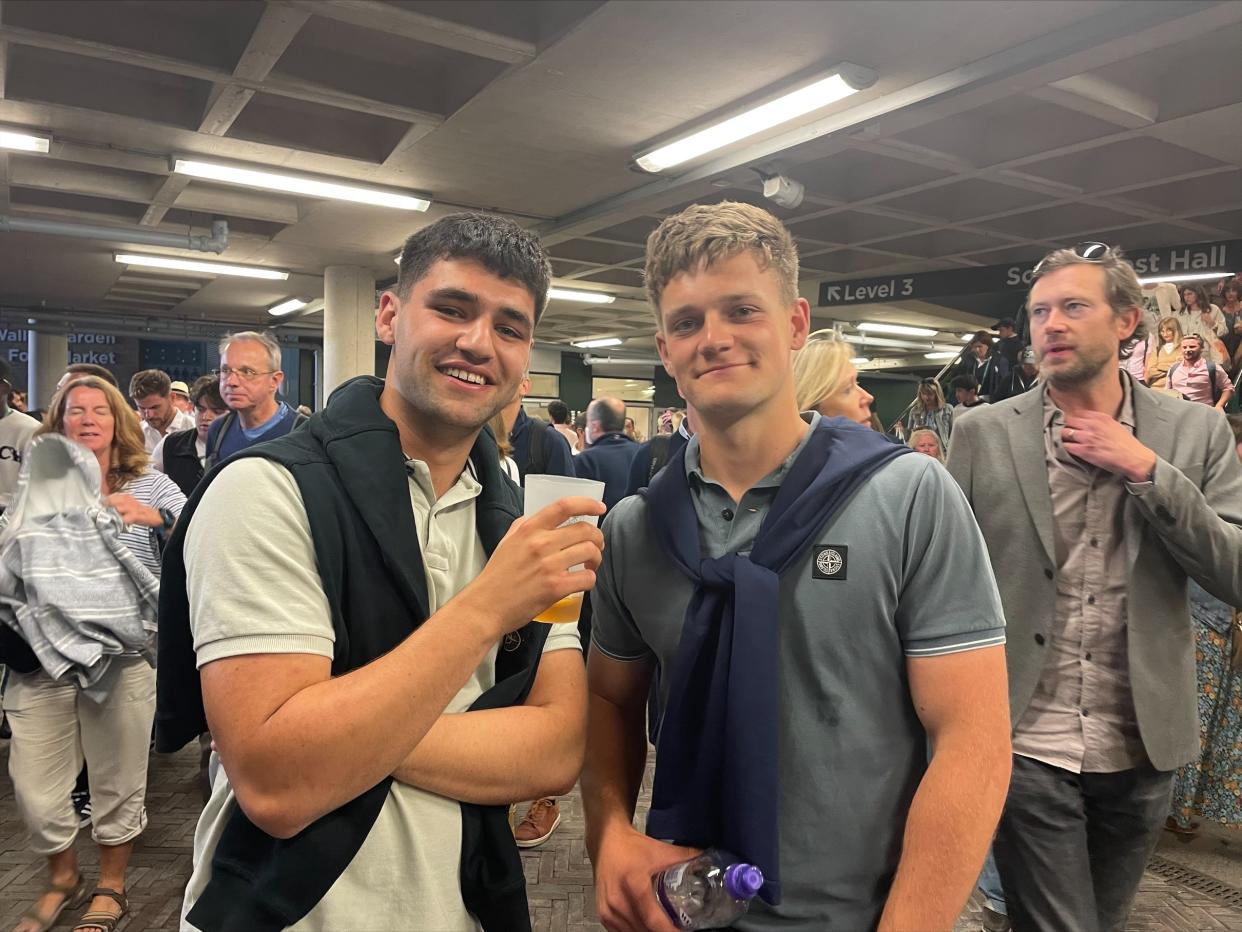 Brothers Alex (left) and Will Page at Wimbledon (Laura Parnaby/PA). 