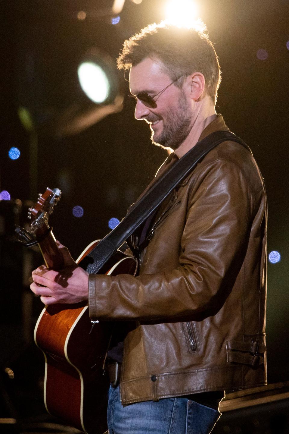 Eric Church performs during the Willie: Life & Songs of an American Outlaw concert at Bridgestone Arena in Nashville, Tenn., Saturday, Jan. 12, 2019.