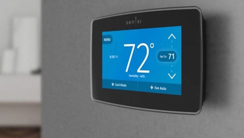We tested the Sensi Touch with Siri, Google Assistant, and Amazon Alexa, and each one instantly updated both the app and the thermostat itself.