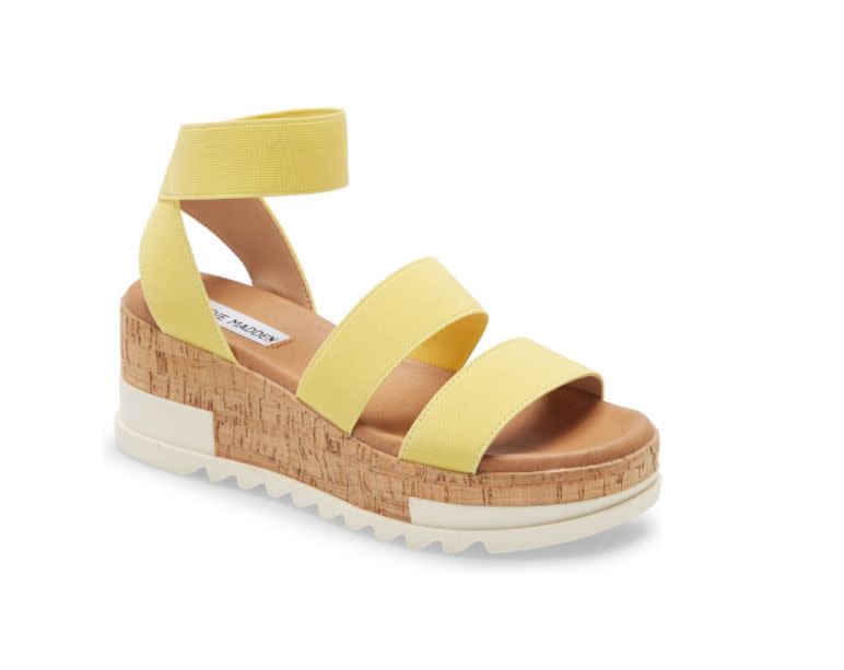 Normally $80, these <a href="https://www.nordstrom.com/s/steve-madden-bandi-platform-wedge-sandal-women/4977769?origin=keywordsearch-personalizedsort&amp;breadcrumb=Home%2FAll%20Results&amp;color=dusty%20blue" target="_blank" rel="noopener noreferrer">Bandi Platform Wedge Sandals﻿</a> are on sale for $55 at <a href="https://www.nordstrom.com/s/steve-madden-bandi-platform-wedge-sandal-women/4977769?origin=keywordsearch-personalizedsort&amp;breadcrumb=Home%2FAll%20Results&amp;color=dusty%20blue" target="_blank" rel="noopener noreferrer">Nordstrom</a>.