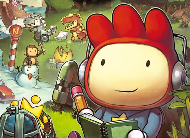 <b>Scribblenauts: Unlimited</b> <br>Available for: Wii U, 3DS <br><br>Wordplay is the name of the game in this imaginative sequel, which lets players help Maxwell solve puzzles by summoning just about any object they can think of. Co-operative play in the Wii U version makes it a perfect pick for parents and kids to play together. <br><br><a href="http://www.amazon.com/Scribblenauts-Unlimited-nintendo-3ds/dp/B008CP6KG8/ref=sr_1_1?s=videogames&ie=UTF8&qid=1353533534&sr=1-1&keywords=scribblenauts+unlimited" rel="nofollow noopener" target="_blank" data-ylk="slk:Buy at Amazon;elm:context_link;itc:0;sec:content-canvas" class="link ">Buy at Amazon</a>
