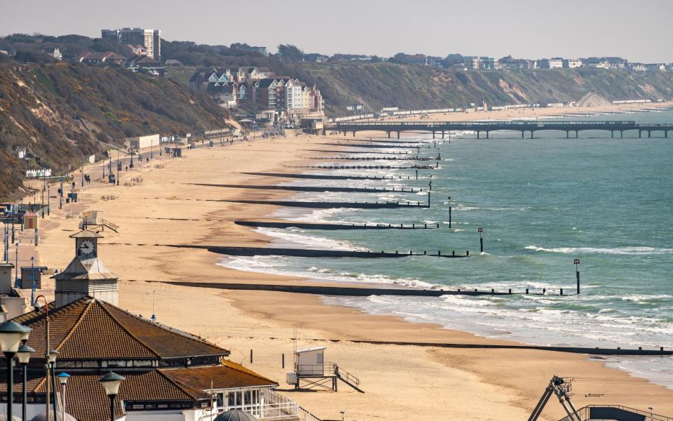 Boscombe Beach and Pier - Getty