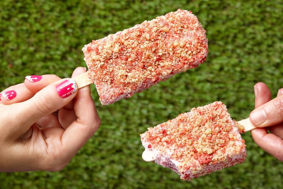 Strawberry Shortcake Ice Cream Bars