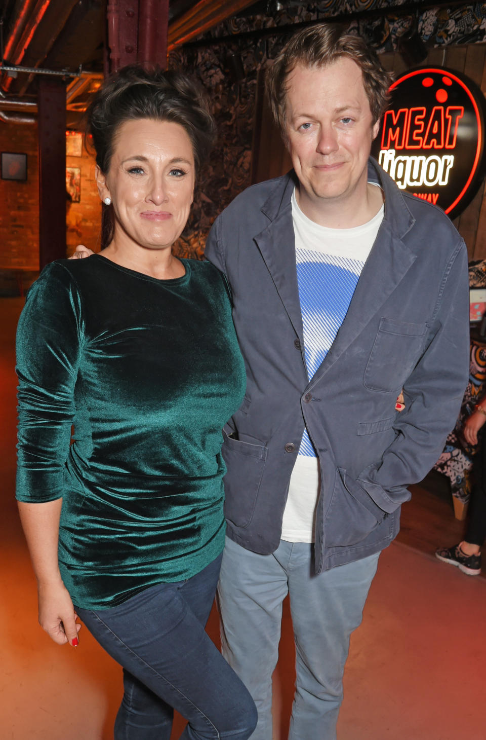 LONDON, ENGLAND - JUNE 04:  Grace Dent (L) and Tom Parker Bowles attend the MEATliquor party for the Evening Standard's London Food Month on June 4, 2017 in London, England.  (Photo by David M Benett/Dave Benett/Getty Images)