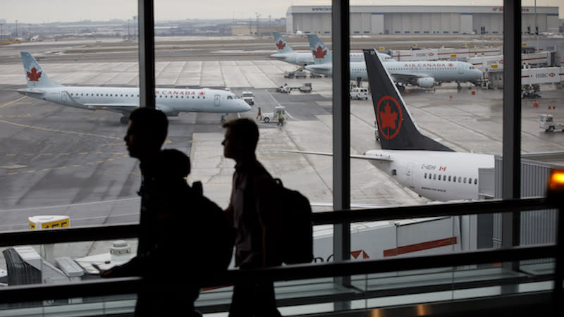 Air Canada has 24 Boeing 737 Max aircraft in its fleet, which means some routes are being affected by the federal government’s decision to ground this plane model, such as the one seen here in Toronto. Photo from Getty Images.