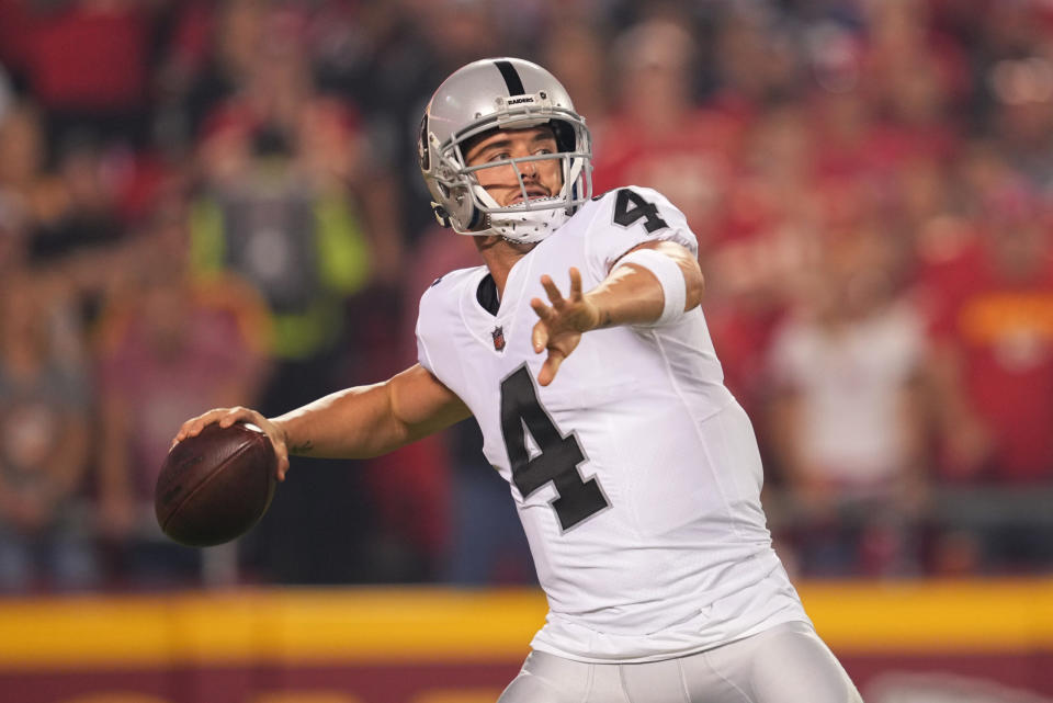 Would the Raiders accept a second-round pick for QB Derek Carr? - Yahoo Sports