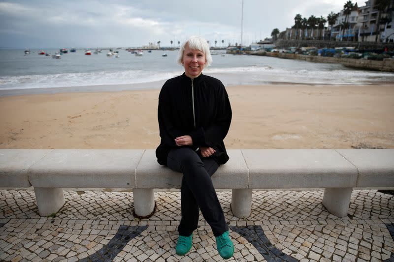 British citizen Samantha Harding poses for a photo in Cascais