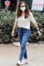 <p>Jennifer Garner is seen leaving her new home, which is currently under construction, on Thursday in Brentwood, California.</p>