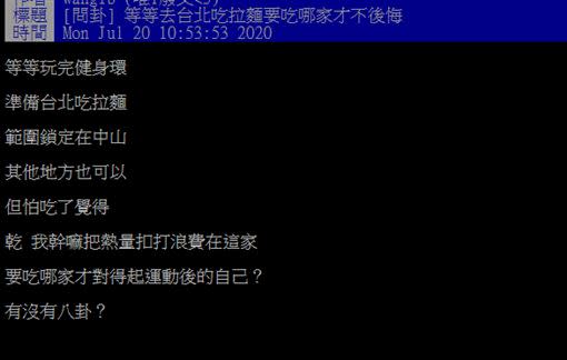 網友貼文發問。（圖／翻攝自PTT）