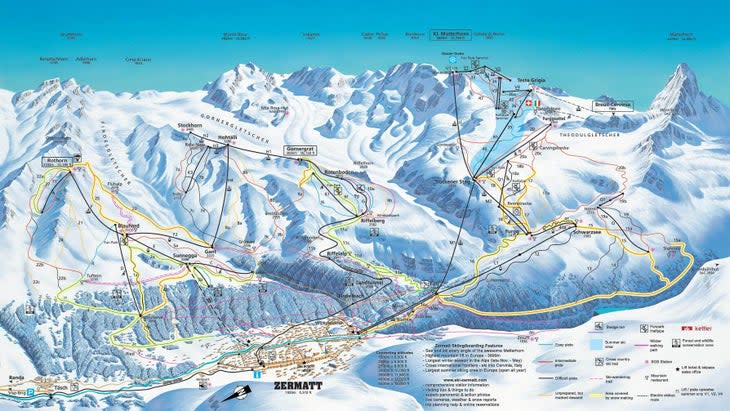 (Photo: Courtesy Zermott Ski Map)