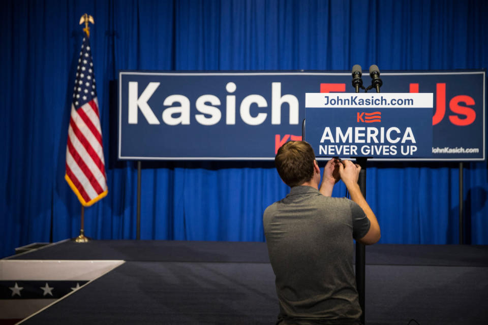 Readying the stage for Kasich