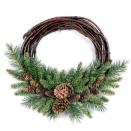 <p><strong>National Tree Company</strong></p><p>amazon.com</p><p><strong>$20.37</strong></p><p>Not ready to go over-the-top with your holiday decor? This half pinecone, half evergreen wreath is an excellent compromise. </p>