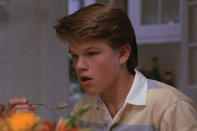 <b>Matt Damon </b> made his film debut with a single line in a dinner scene of 1988 rom-com "Mystic Pizza" which starred Julia Roberts, his future 'Oceans Eleven'. His one single line that signalled the start of a glittering career as Hollywood leading man? "Mom, do you want my green stuff?". It could have so easily ended up on the cutting floor.