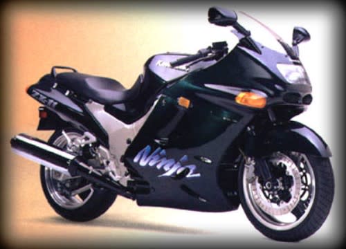 Kawasaki ZZR1100 Ninja ZX11 Review. The fastest bike in it's day