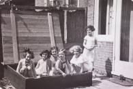 Left to right: Hanneli Goslar (a.k.a., "Lies Goosens" in early editions of the Diary), Anne Frank, Dolly Citroen, Hannah Toby, Barbara Ledermann and Susanne Ledermann (standing), Amsterdam, 1937. (Anne Frank Fonds/Anne Frank House via Getty Images) <br> <br> <a href="http://life.time.com/history/anne-frank-photographs-of-her-friends/#1" rel="nofollow noopener" target="_blank" data-ylk="slk:Click here;elm:context_link;itc:0;sec:content-canvas" class="link ">Click here</a> to see the full collection at LIFE.com