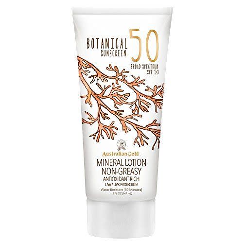 2) Botanical Mineral Broad Spectrum Sunscreen SPF 50