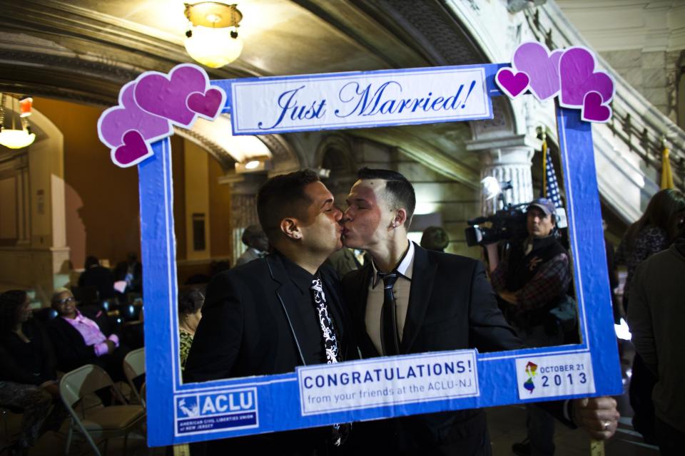NJ gay couples wed