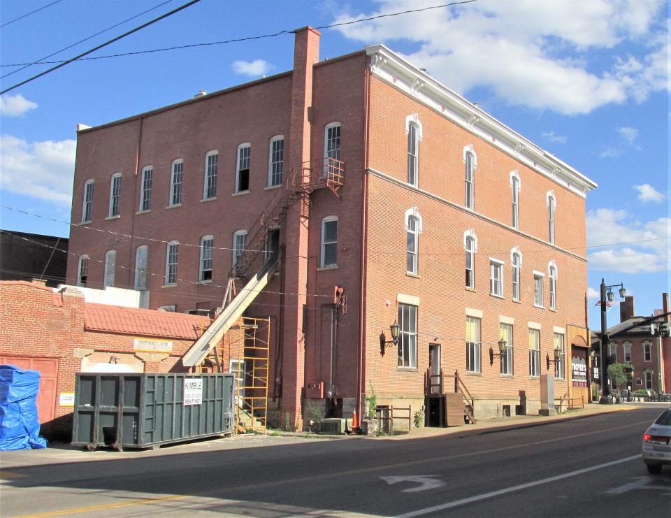 The upstairs interior of this beautiful old building on the square in Millersburg is being renovated and converted into luxury apartments and a third-floor reception hall.