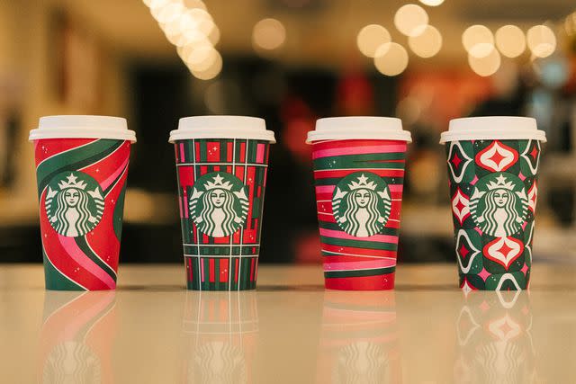 <p>Starbucks</p> Starbucks New Holiday Cup Designs for 2023