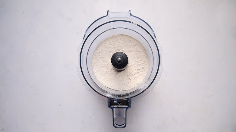 flour and salt in food processor