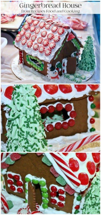 <p>Prepare for your next gingerbread house-making party with this peppermint treat. Decorate with signature sweets in creating monochromatic patterns.<br><br><em><a href="https://thenymelrosefamily.com/gingerbread-house/" rel="nofollow noopener" target="_blank" data-ylk="slk:See more at The Melrose Family »;elm:context_link;itc:0;sec:content-canvas" class="link ">See more at The Melrose Family »</a></em><br></p>