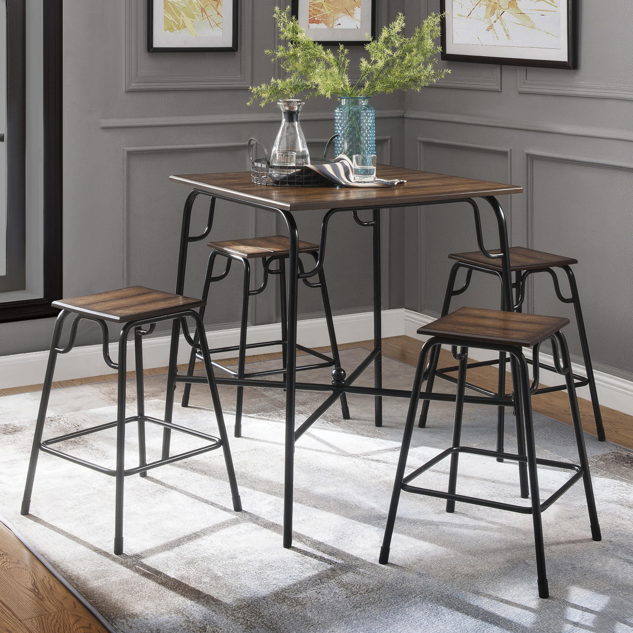 Acme Hachi 5-piece counter-height dining set. (Photo: Walmart)