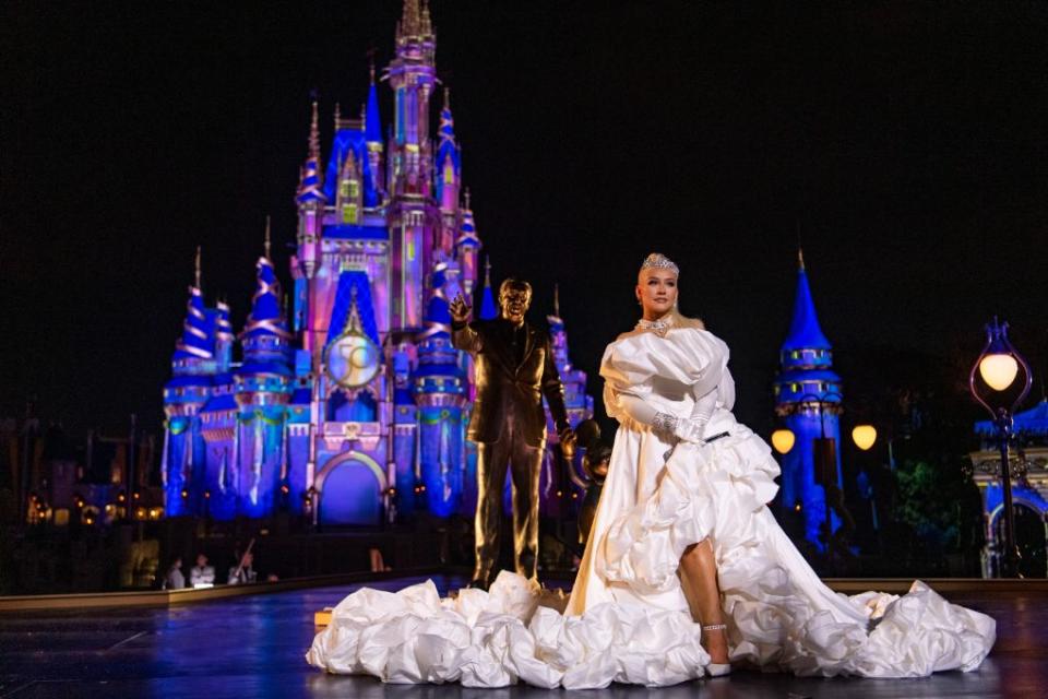 Christina Aguilera performs in celebration of the 50th Anniversary of Walt Disney World Resort for ABC’s spectacular television event, “The Most Magical Story on Earth: 50 Years of Walt Disney World,” Sept. 29. - Credit: Courtesy of ABC