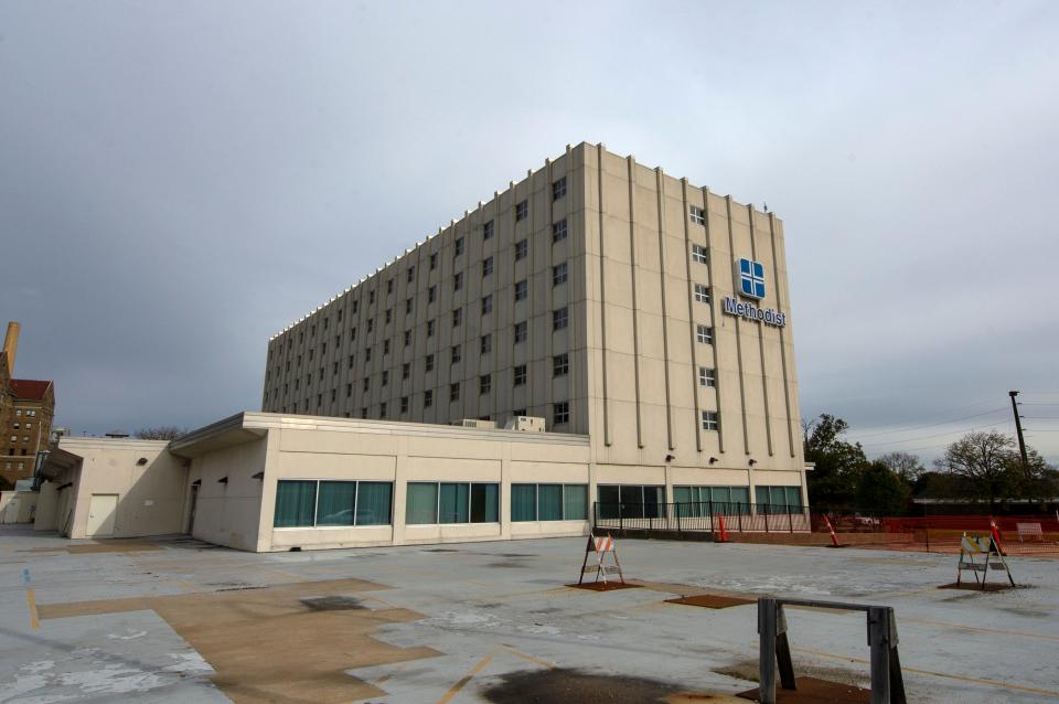 The former Methodist College of Nursing building, pictured Nov. 1, 2021, has been approved for redevelopment as a shelter for the homeless.