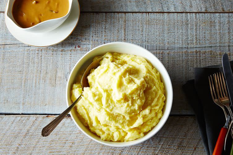 Mashed Potatoes with Caramelized Onions