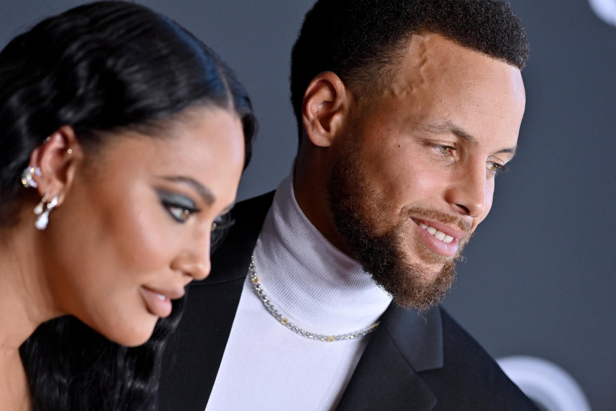 HOLLYWOOD, CALIFORNIA - JULY 20: Ayesha Curry and Stephen Curry attend the 2022 ESPYs at Dolby Theatre on July 20, 2022 in Hollywood, California. (Photo by Axelle/Bauer-Griffin/FilmMagic)