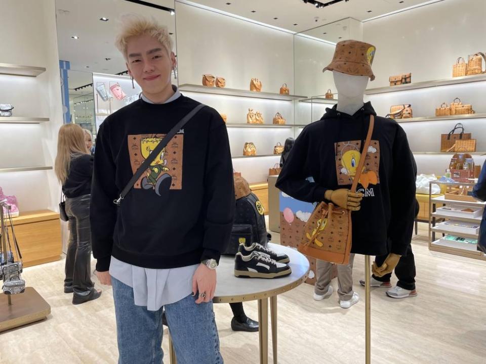 Lucas Lau was one of the influencers who dropped by MCM Pavilion KL to check out the new Looney Tunes X MCM collaboration. — Picture by William KC Kee