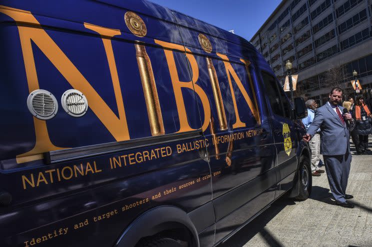 ATF unveils its mobile ballistics van in March 2017 in Washington, D.C. 