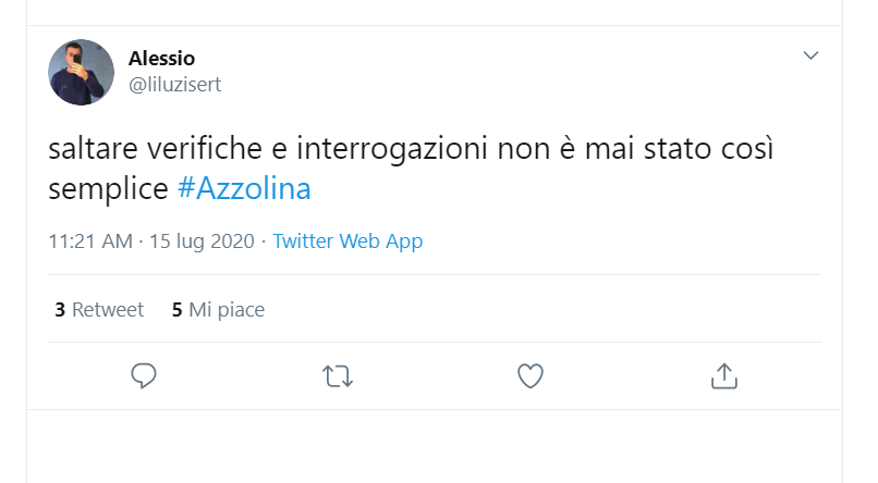 C’è chi pensa che si tratti dell'ennesima uscita banale dell’Azzolina, chi fa riemergere il tormentone degli ‘imbuti, e chi dice che “saltare interrogazioni non è mai stato così semplice”…