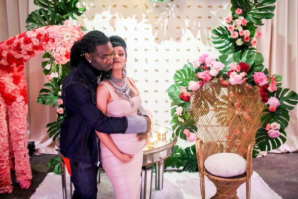 Cardi B’s lavish baby shower included 26,000 flowers, a five-layer cake, and a custom bodega.