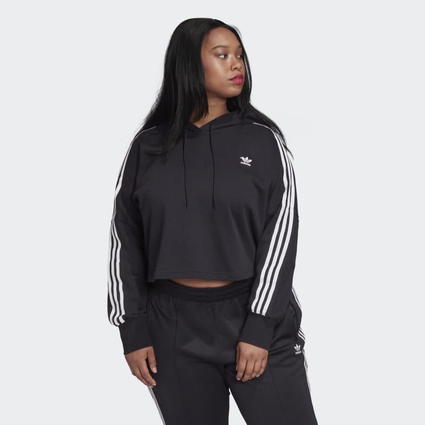 Cropped Hoodie (Plus Size)