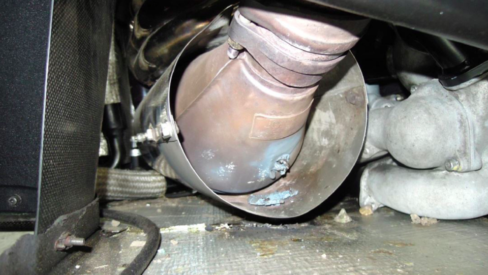 <em>The catalytic converter of the supercar was used as evidence in court (PA)</em>
