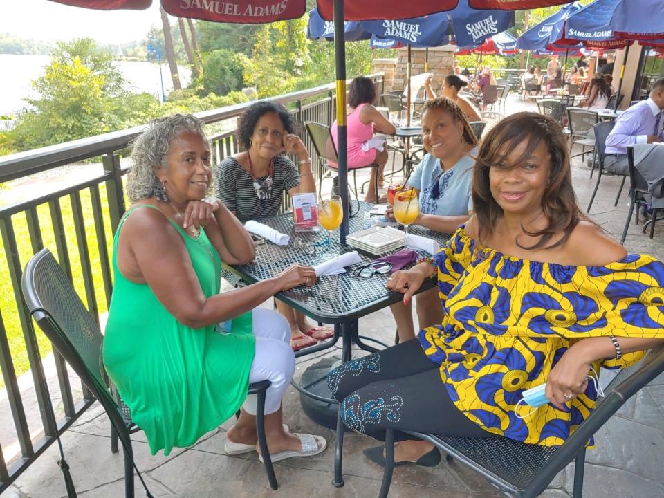 Robin Lewis, Gabrielle Smith, Monica Elmore, and Joyce Wilson Harley of West Orange were meeting about getting out voter information when they heard Joseph Biden Jr. selected Californial Senator Kamala Harris as his vice presidential running mate. Wilson Harley, member of the West Orange Democratic County Committee said she was glad to see a Black woman on the ticket.