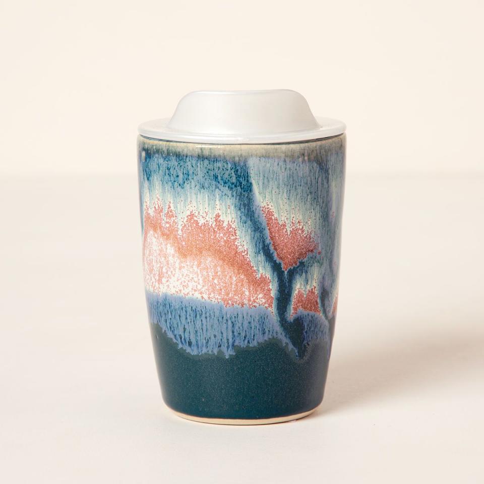 35) Ceramic Latte Tumbler