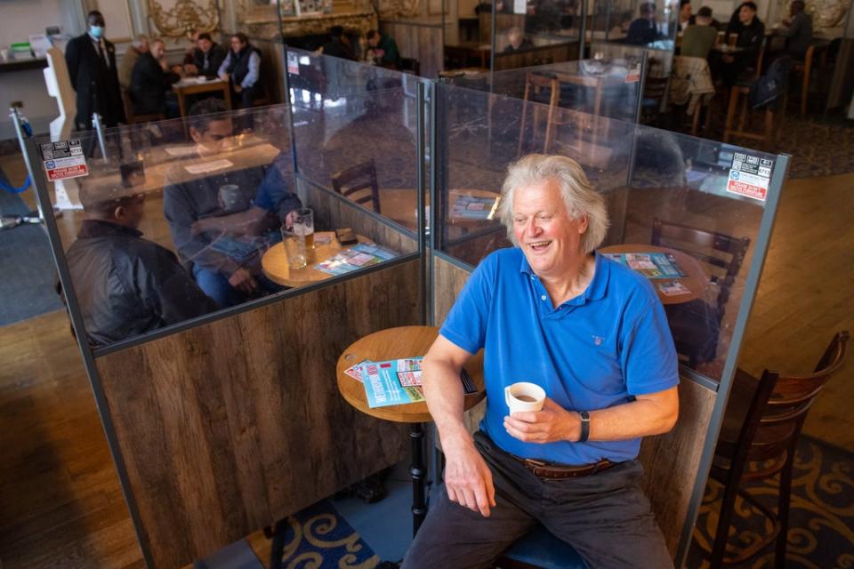 JD Wetherspoon boss Tim Martin said he hopes booster vaccinations could see more older customers return (Dominic Lipinski/PA) (PA Archive)